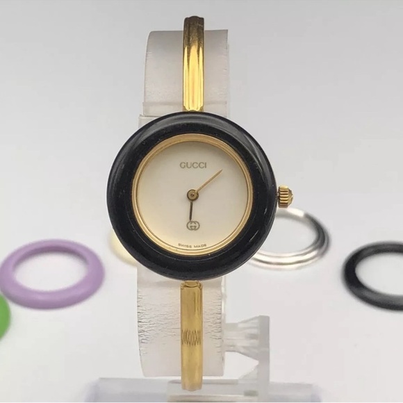 Gucci Luxury Watch 19k Gold Plated Statement Piece - Picture 6 of 13